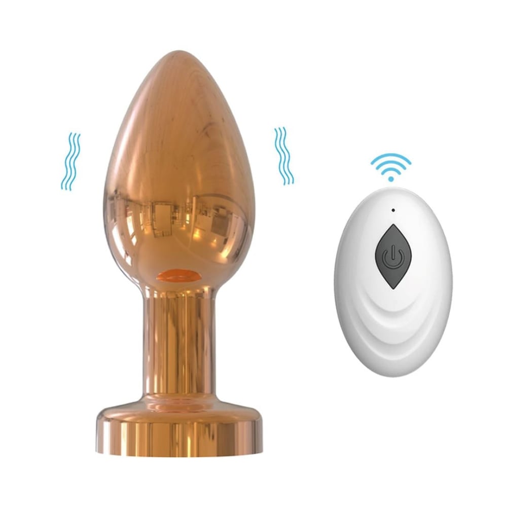 Plug Anal Cromado Com 10 Modos De Vibração E Controle Remoto Vibe Toys - Imagem 5