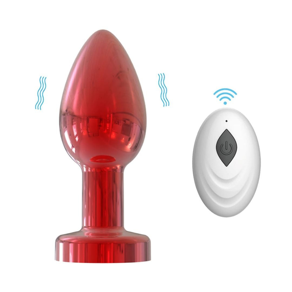 Plug Anal Cromado Com 10 Modos De Vibração E Controle Remoto Vibe Toys - Imagem 3