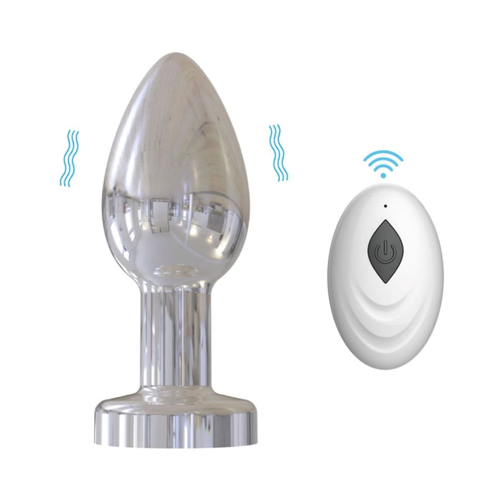 Plug Anal Cromado Com 10 Modos De Vibração E Controle Remoto Vibe Toys - Imagem 8