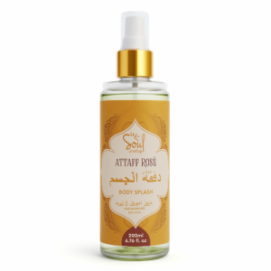 Body Splash Attaf Rosé Desodorante Colônia Soul Cosméticos 200Ml