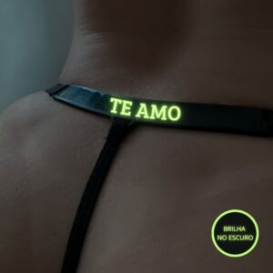Calcinha Brilha No Escuro Com Frase Te Amo Mil Toques