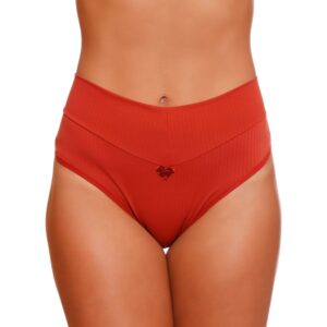 Calcinha Classic Cintura Alta Em Poliamida Lut Lingerie