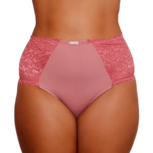 Calcinha Confort Cintura Alta Com Renda Tom Secreto By Dy Girl