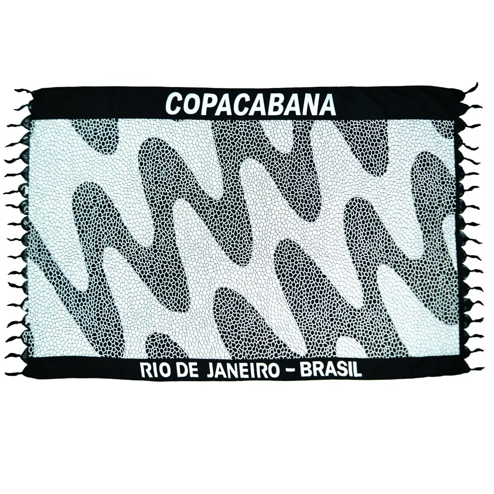 Canga De Praia Em Poliéster Copa Cabana Rio De Janeiro - Imagem 2