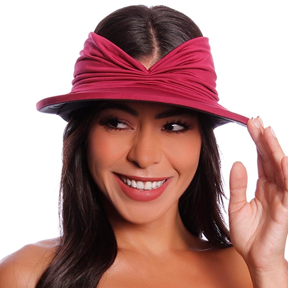 Chapéu Viseira Turbante Dupla Face Pink Lingerie - Imagem 9