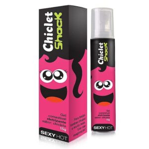 Chiclet Shock Gel Beijável Eletrizante 15G Sexy Hot