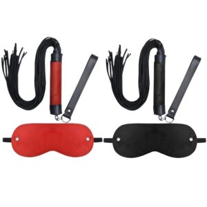 Chicote Dominatrix 24 Tiras 40Cm E Venda E Pelúcia  Dominatrix