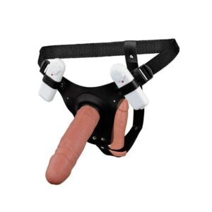 Cinta Dp Com 2 Próteses E Vibro 17 E 14Cm La Pimienta