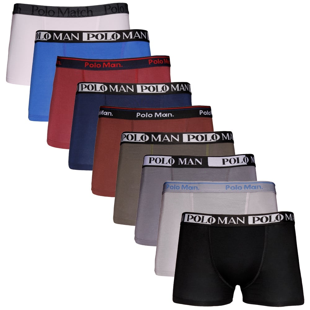 Cueca Boxer Vicose Cós Personalizado Natural Confort
