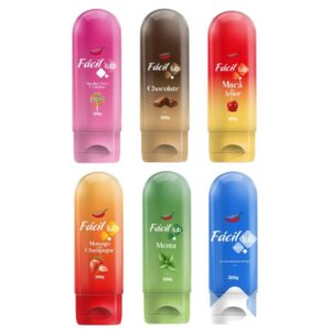 Fácil Lub Gel Lubrificante Beijável 200G Chillies