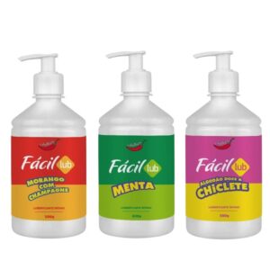 Fácil Lub Gel Lubrificante Beijável 500G Chillies