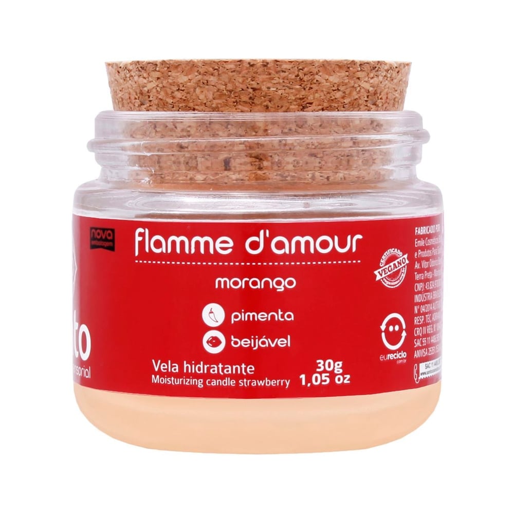 Flamme D Amour Vela Beijável 30G Santo Sexo - Imagem 2