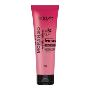 Hidratante Corpo E Rosto Morango E Ácido Hialurônico 145G Porán Cosméticos