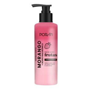 Hidratante Corpo E Rosto Morango E Ácido Hialurônico 160Ml Porán Cosméticos