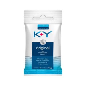 K-Y Original Lubrificante Íntimo Sachê Com 3Unidades 5G Ky
