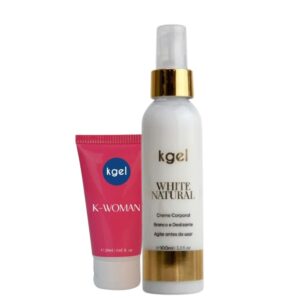 Kit Com Gel Excitante Feminino E Creme Corporal Deslizante K-Gel
