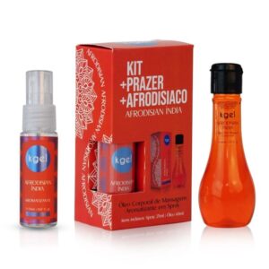 Kit Óleo De Massagem E Aromatizante Afrodisian Índia Kgel