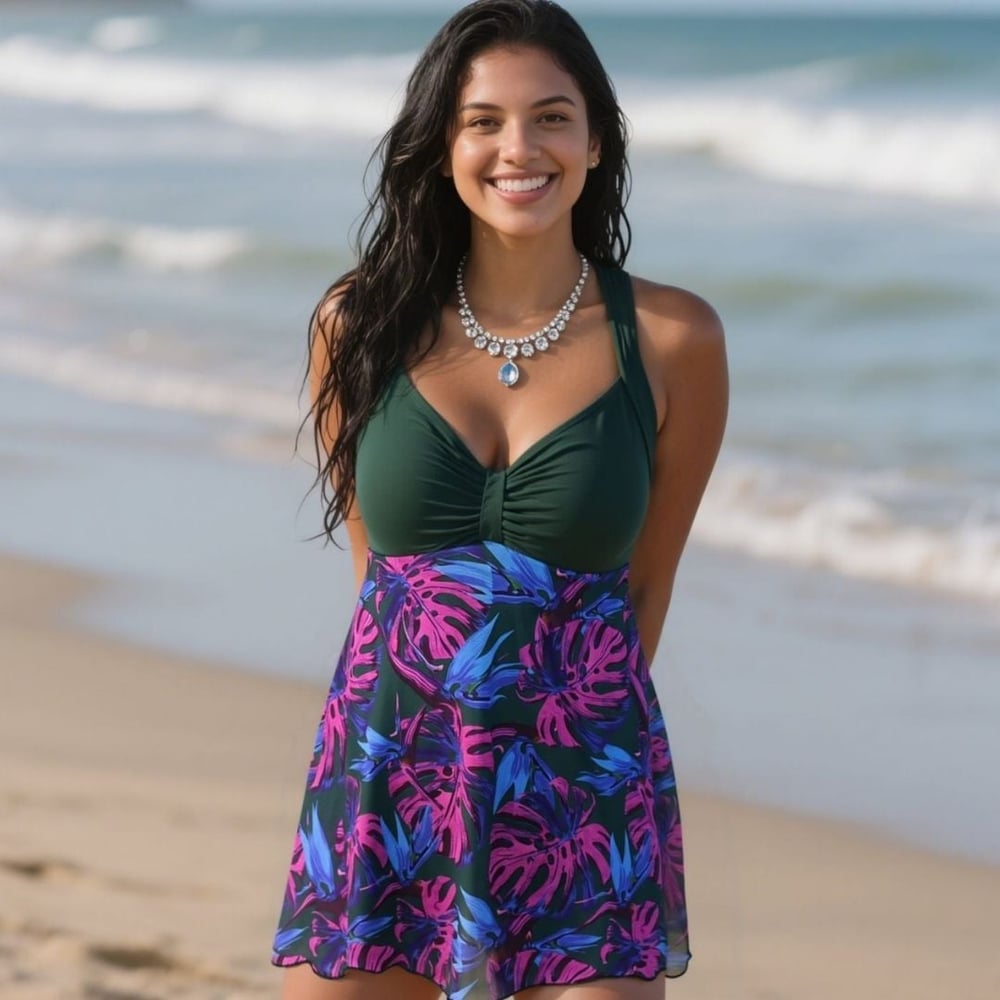 Maiô Vestido Karine Estampado Hangar Lingerie - Imagem 2