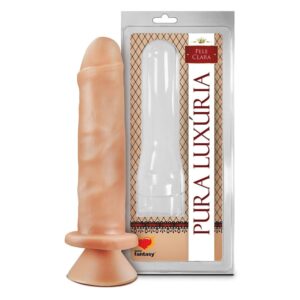 Pênis Realístico Maciço 17,4 X 4Cm Linha Pura Luxúria Sexy Fantasy