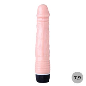 Pênis Realístico Texturizado 20X4 Cm Com Vibro Vibe Toys
