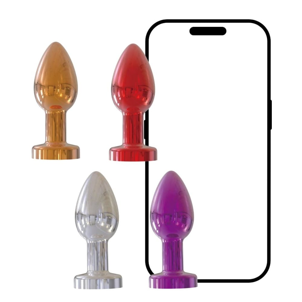 Plug Anal Cromado Com 10 Vibrações E Controle Via App Vibe Toys - Imagem 7