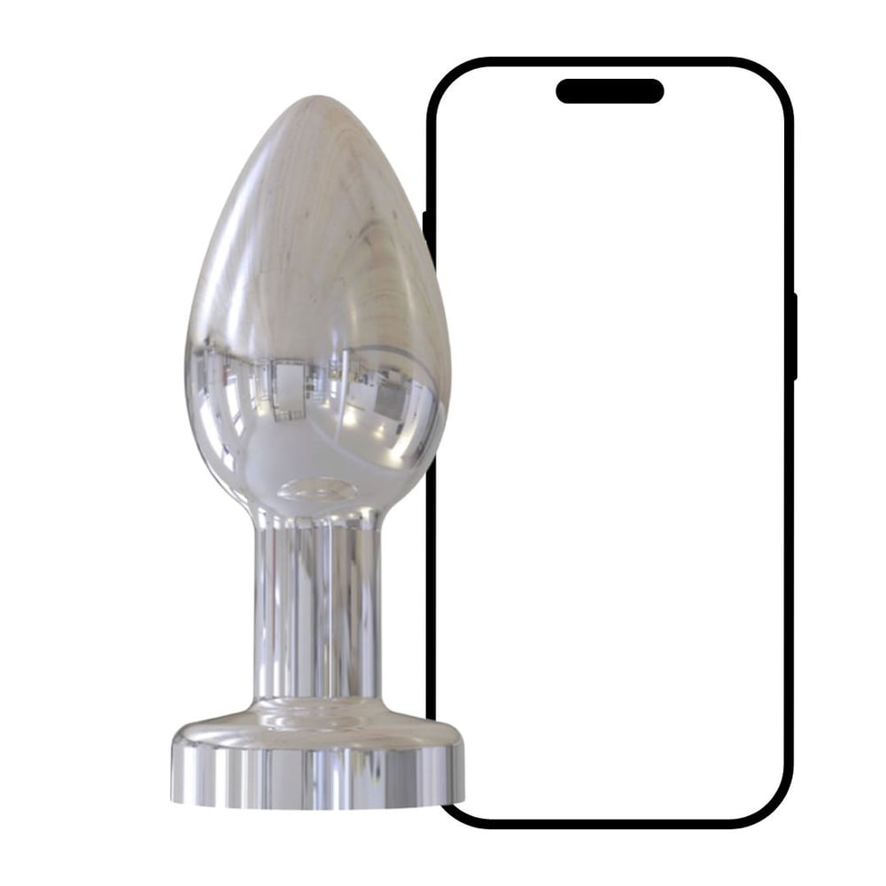 Plug Anal Cromado Com 10 Vibrações E Controle Via App Vibe Toys - Imagem 8