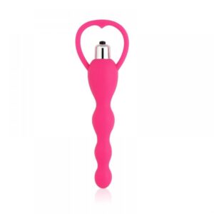 Plug Anal Em Silicone Com Vibro Liga E Desliga