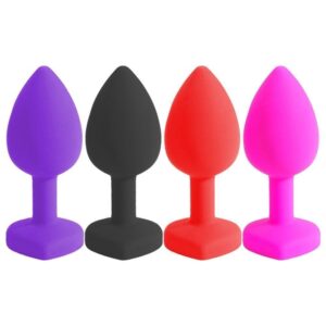 Plug Anal Silicone Coração Médio 8 X 3,4Cm Vibe Toys