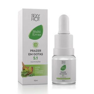Prazer Em Gotas 5.1 Aloe Vera Multifunções 10Ml Sexy Hot