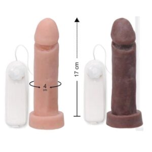 Prótese Em Cyber Ultra Macio Vibração Multivelocidade 17 X 4Cm Ktoy