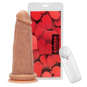 Prótese Maciça Kong Com Vibro E Ventosa 16,5 X 4,5Cm Êxtase
