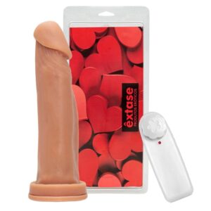 Prótese Maciça Kong Com Vibro E Ventosa 20 X 5Cm Êxtase