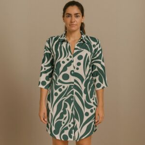 Saída De Praia Camisão Chemize Estampa Natureza Linha Premium Hangar