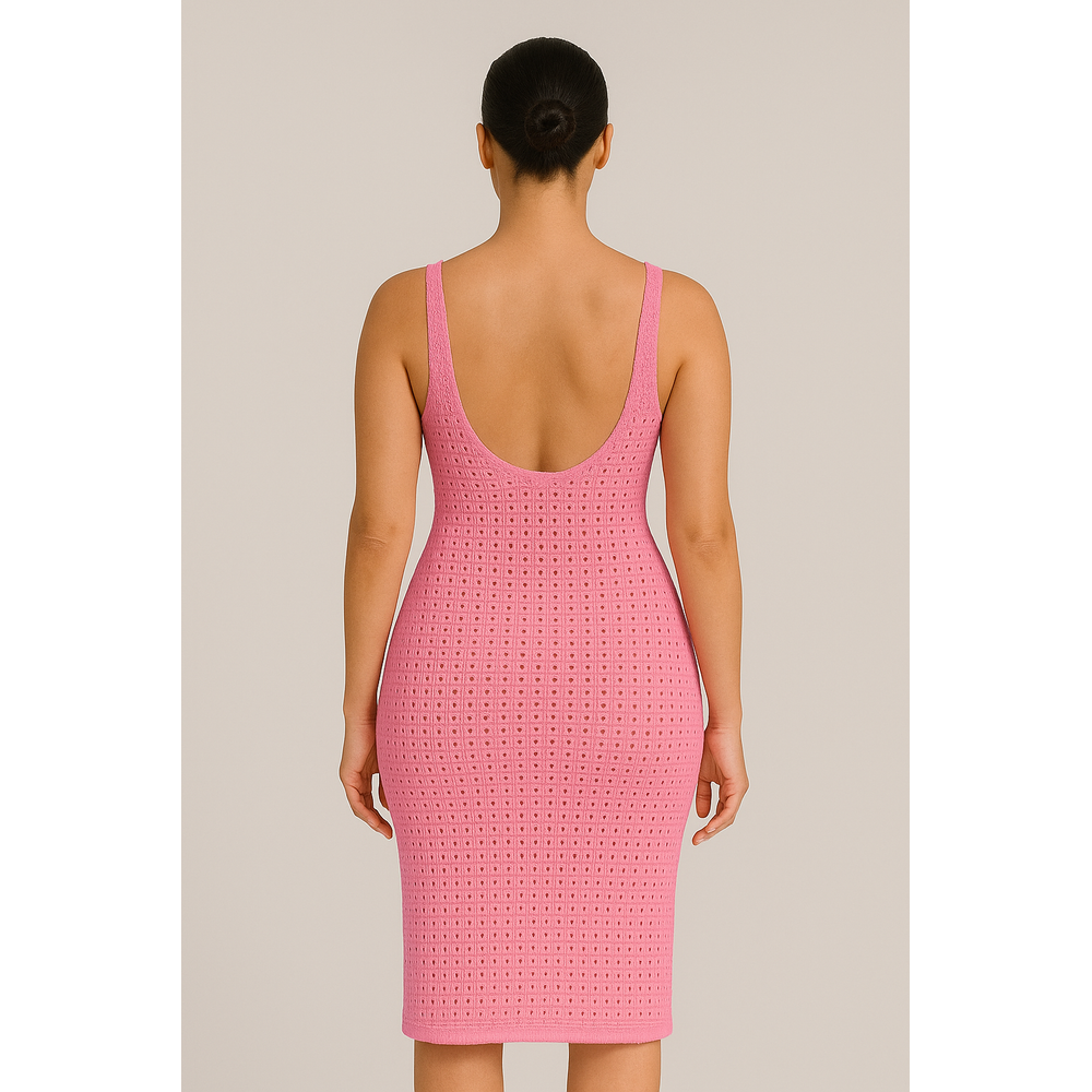 Saída De Praia Vestido Em Tricot Coleção Reveillon - Imagem 10