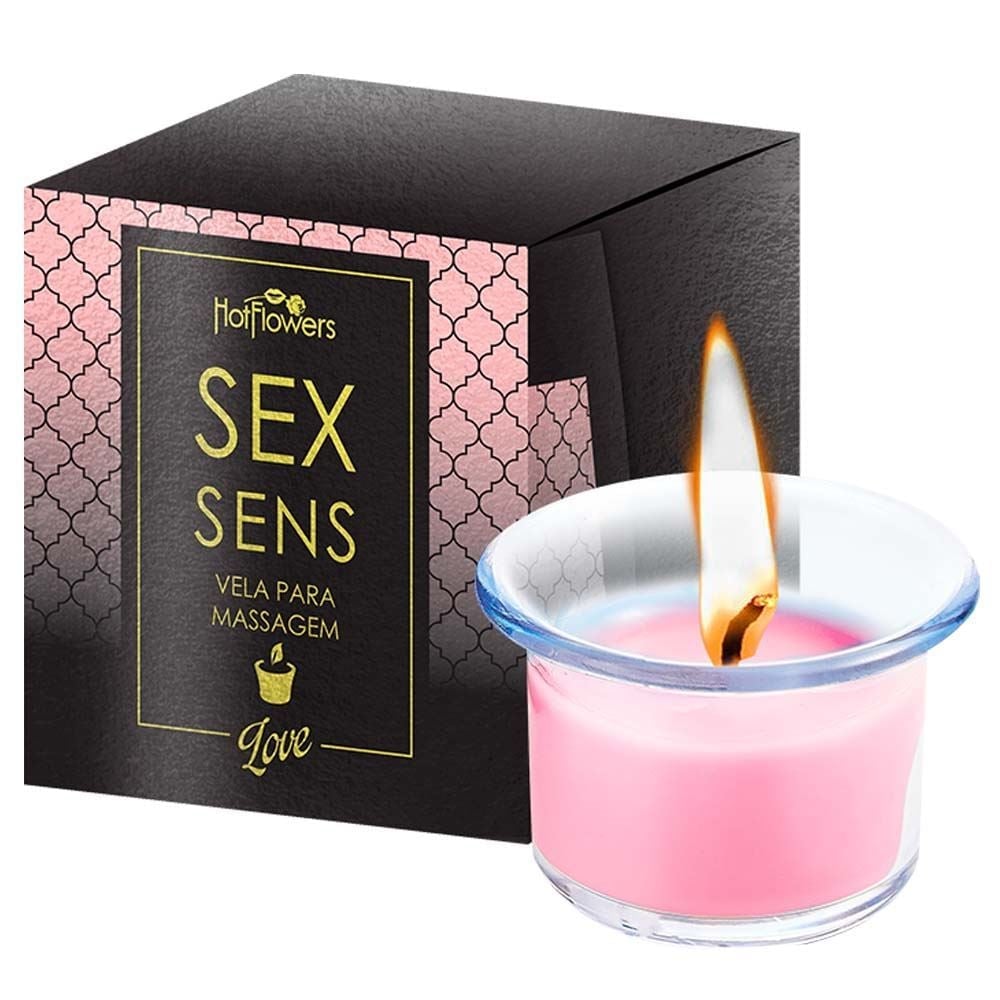 Sex Sens Vela Para Massagem 20G Hot Flowers - Imagem 4