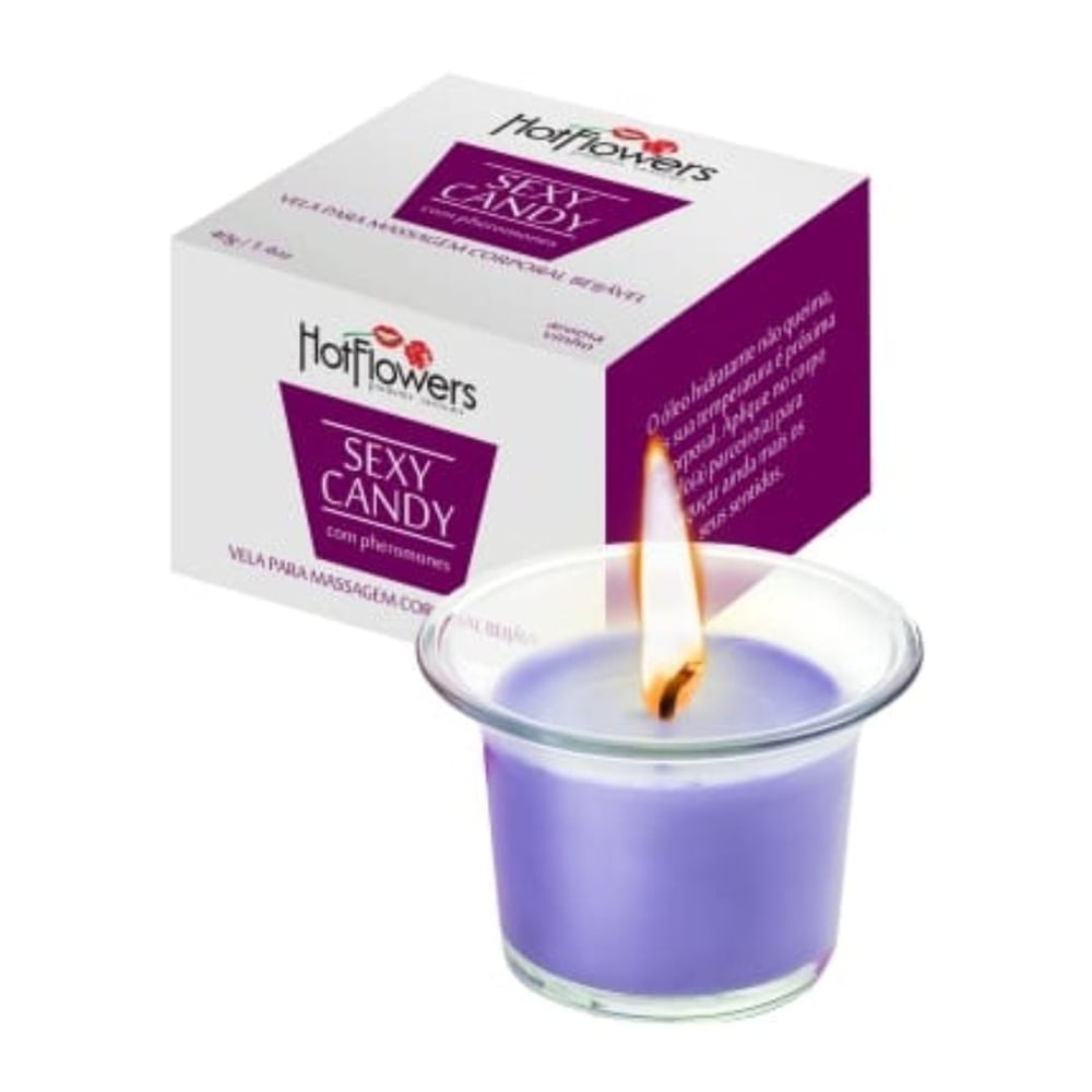Sexy Candy Vela De Massagem Beijável 40G Hot Flowers - Imagem 10