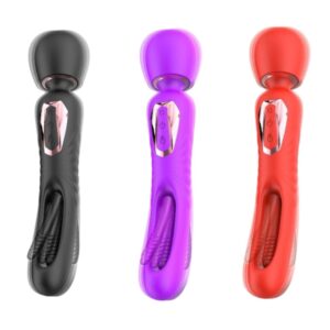 Vibrador Varinha Mágica Duplo Recarregável Para Ponto G E Estimulação De Clitóris Dennis