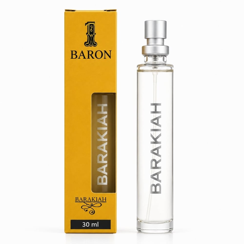 1 Baron Colônia Masculina 30Ml Barakiah By Safira Cosméticos - Imagem 2