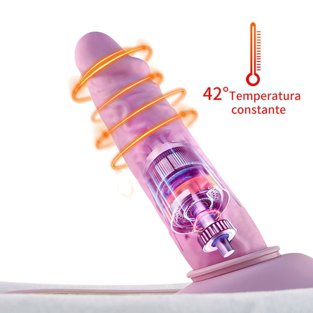 Máquina De Sexo Em Pelúcia Sexy Fox Com Pênis Realístico Aquecimento E Controle Sem Fio - Imagem 5