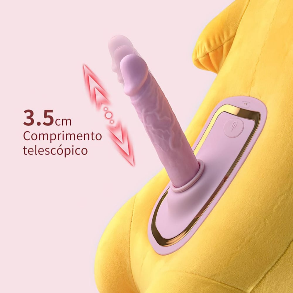 Máquina De Sexo Em Pelúcia Sexy Fox Com Pênis Realístico Aquecimento E Controle Sem Fio - Imagem 3