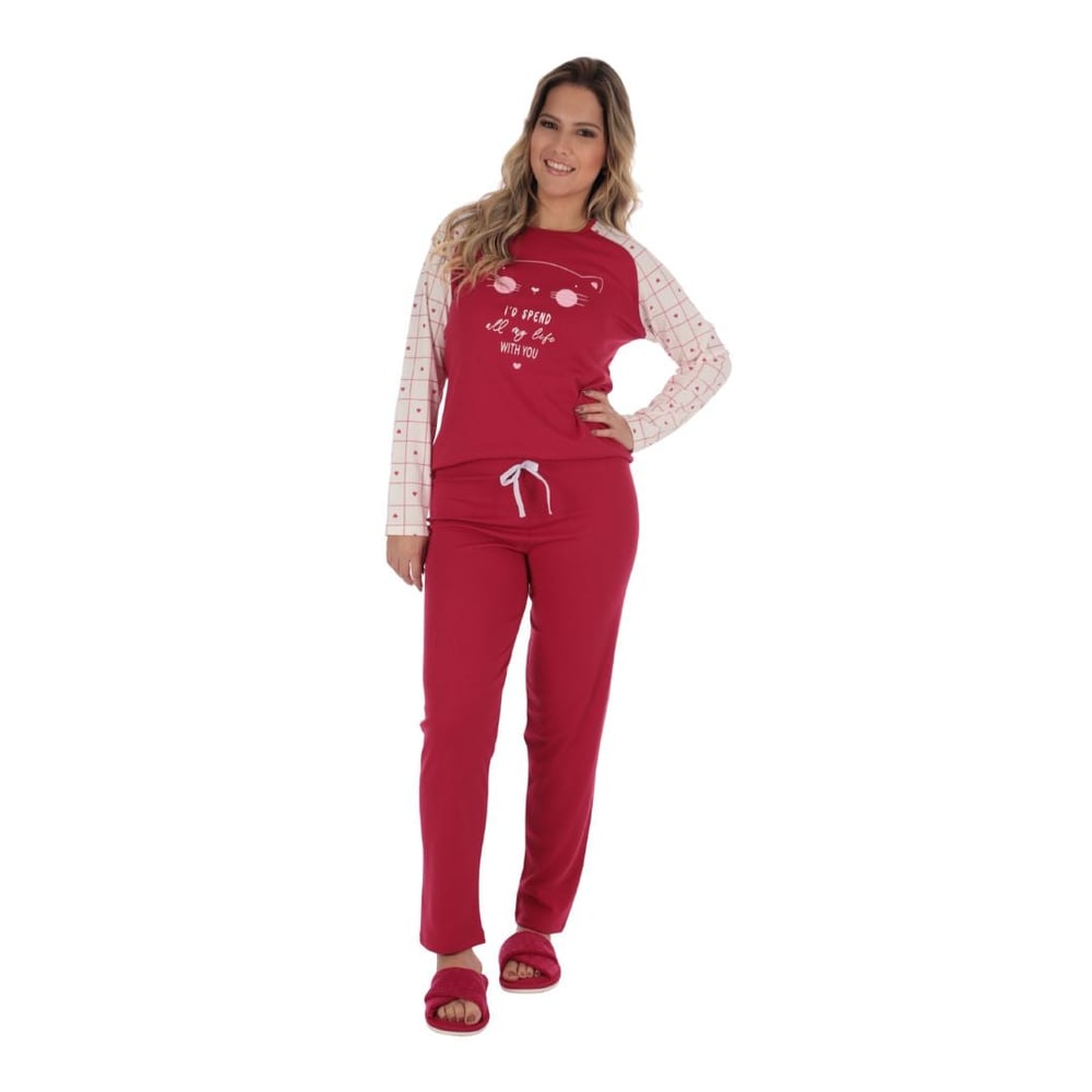 Pijama Tradicional Canelado Victory - Imagem 2