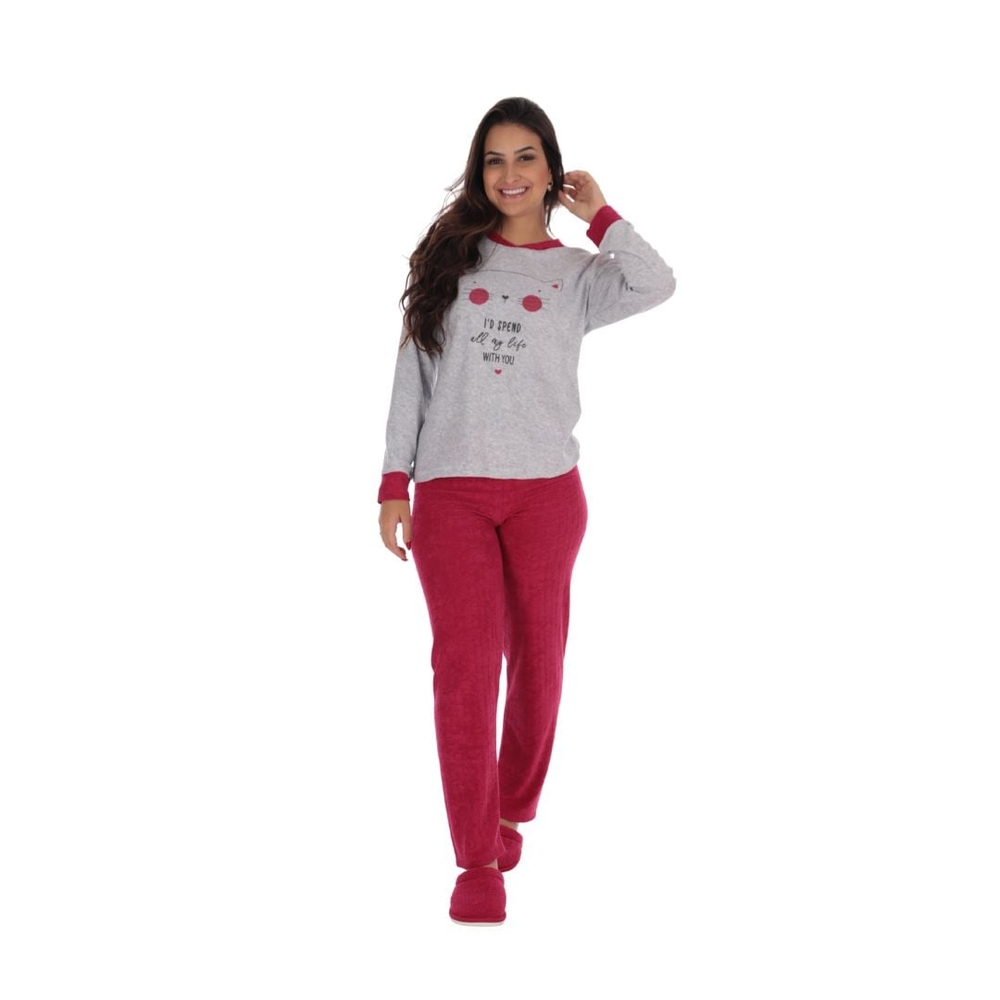Pijama Sophia Plush Variados Victory - Imagem 5