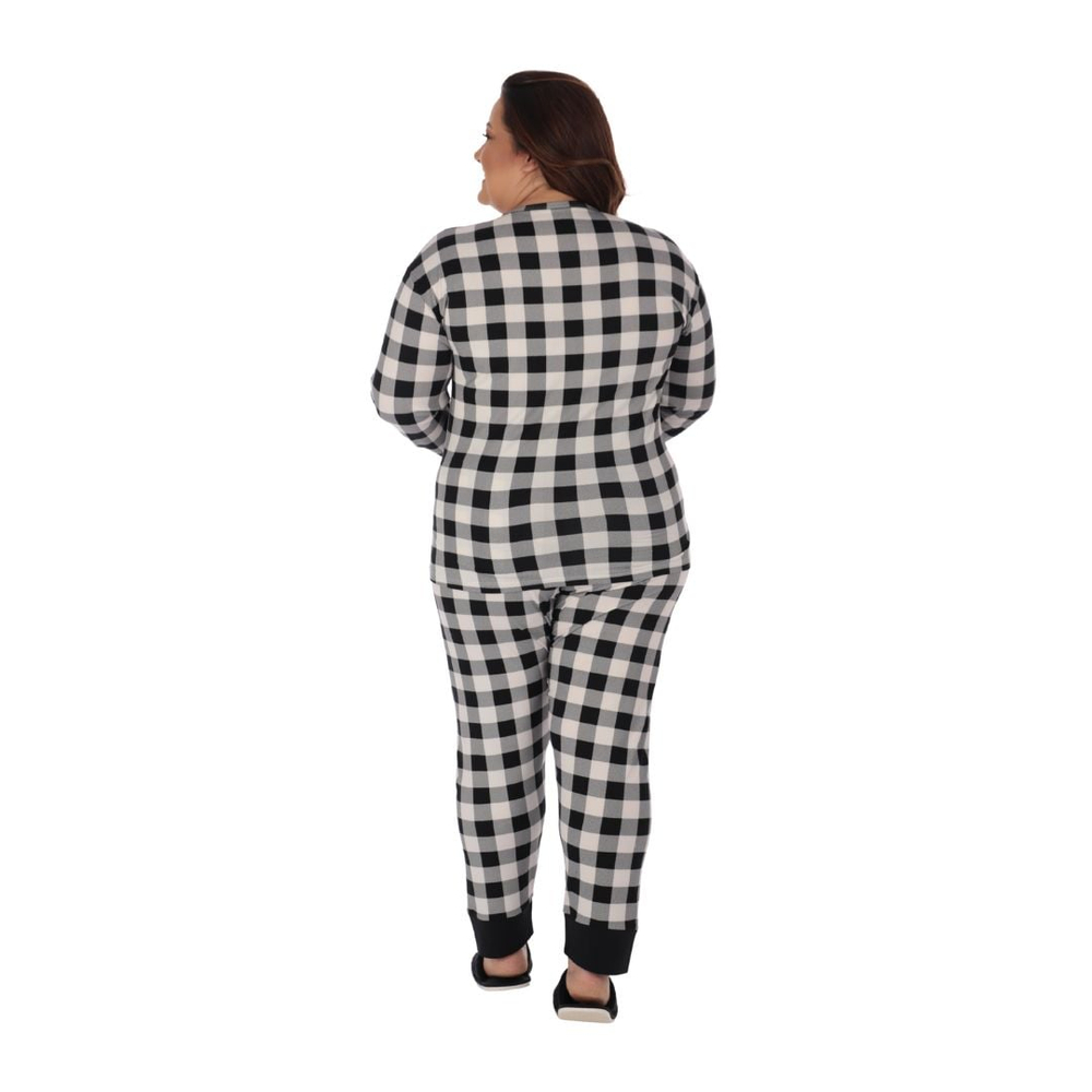 Pijama Charlote Com Blusa De Manga Longa Estampa Sortida Amável - Imagem 10
