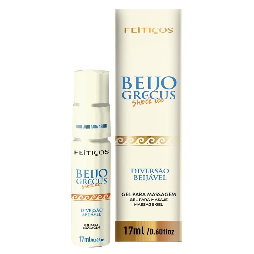 Beijo Grecus Shock Ice Gel Eletrizante 17Ml Feitiços