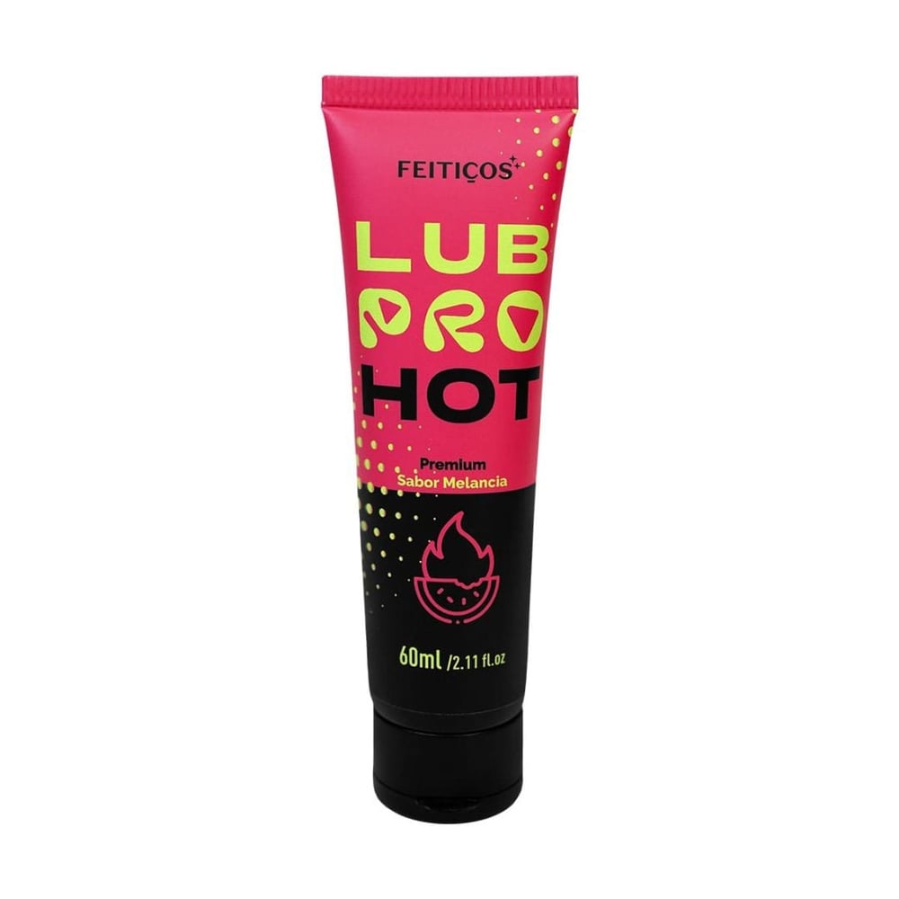 Lubpro Hot Premium Lubrificante Beijável Efeito Quente 60Ml Feitiços