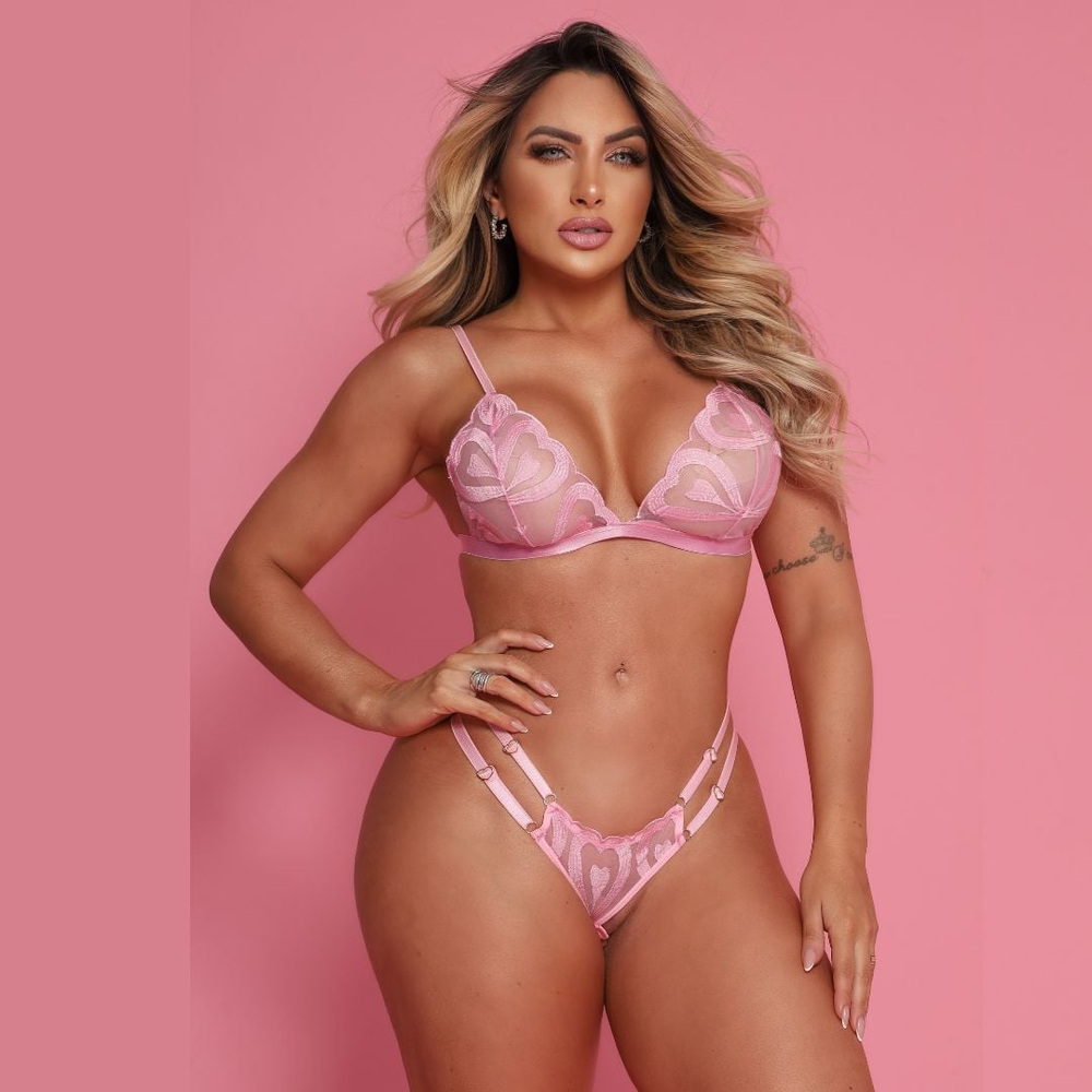 Conjunto Sensual Glow Up Tallyta Moda Apimentada - Imagem 3