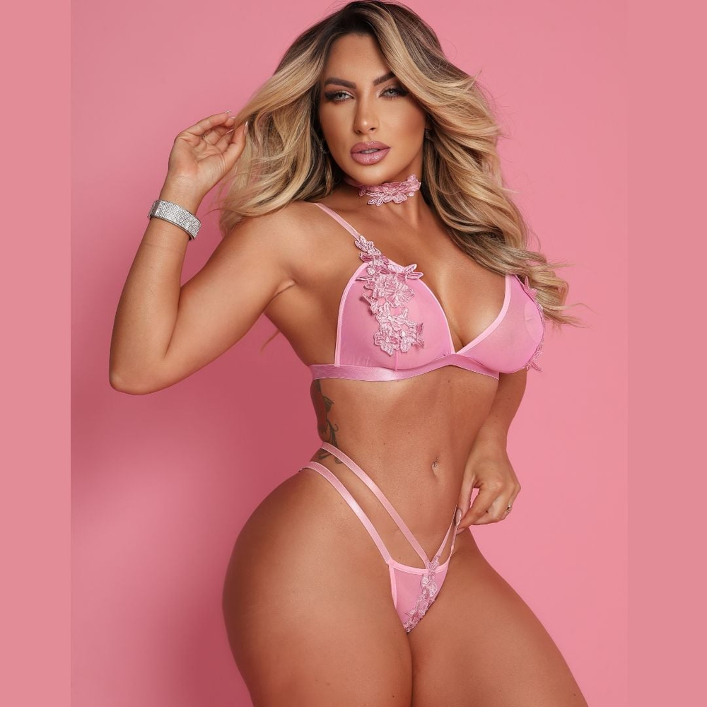 Conjunto Sensual Glow Night Tallyta Moda Apimentada - Imagem 4