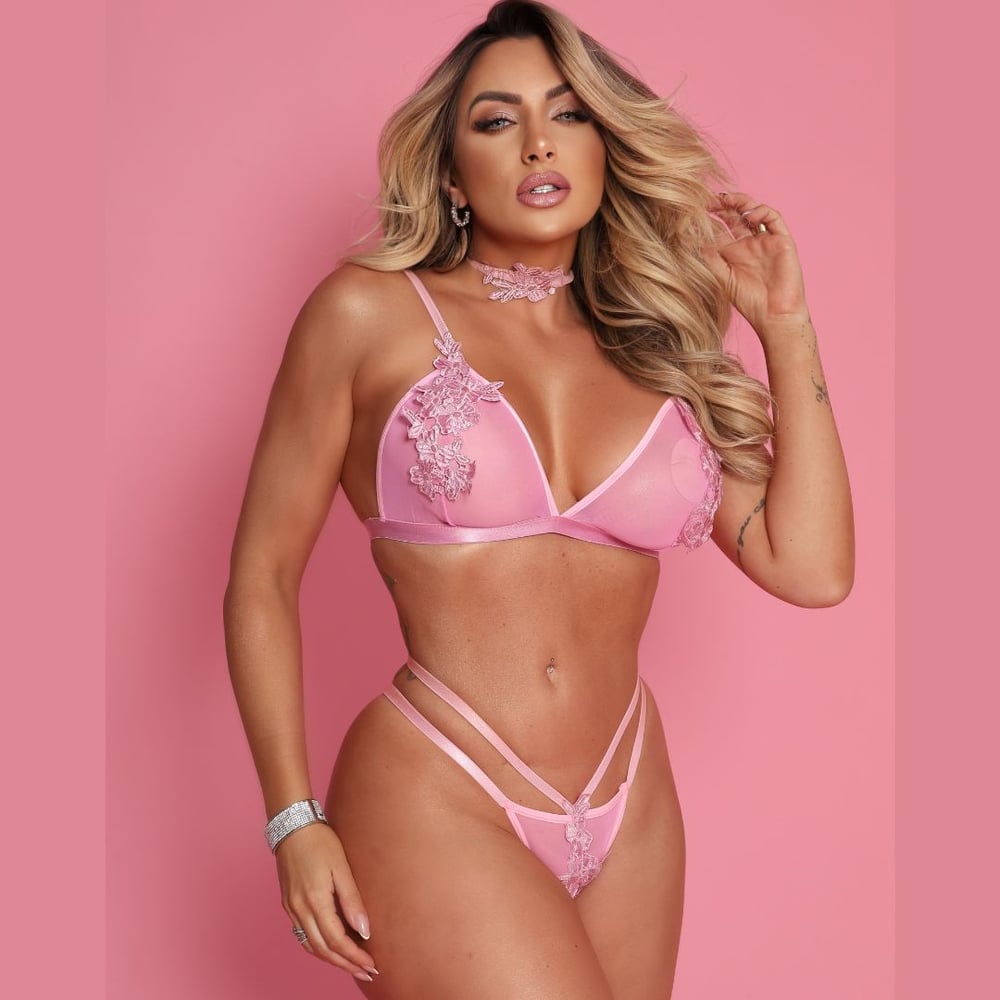 Conjunto Sensual Glow Night Tallyta Moda Apimentada - Imagem 3