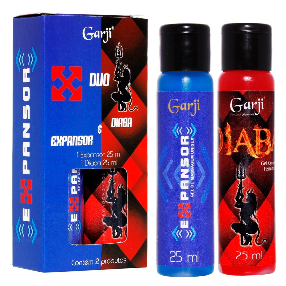 Duo Expansor E Diaba Gel Para Massagem 25Ml Garji - Imagem 2