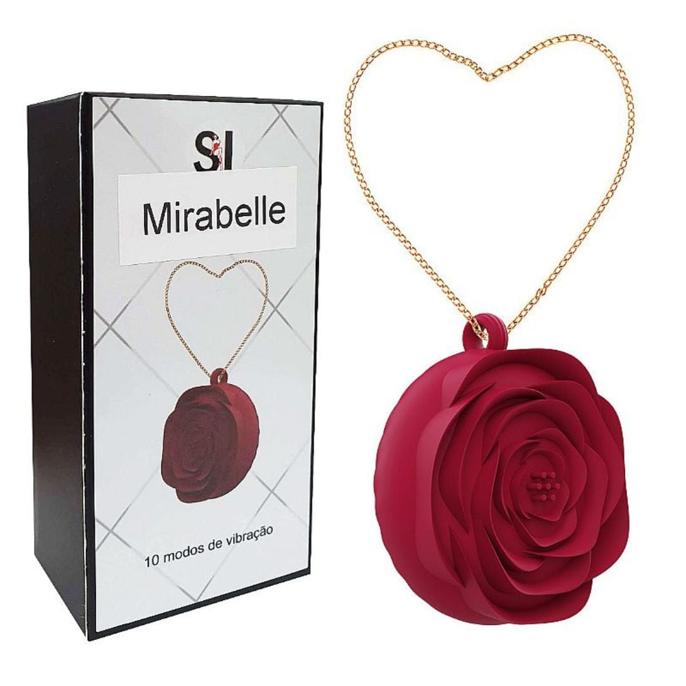 Vibrador Mirabelle Formato De Colar Com Pingente De Flor 10 Vibrações - Imagem 9